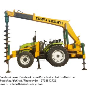 Electric Power Excavator Post Hole Borer / Hydraulic Tractor Earth Auger
