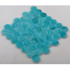 Latest Glossy Mosaic Tile with Hexagon Shape