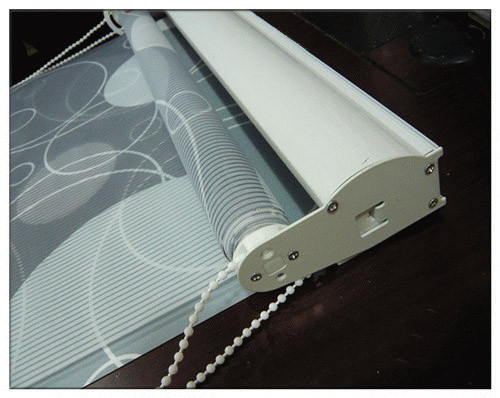 Buy Flower Double Fabric Roller Blind, Indoor Windows Shades Blinds at wholesale prices