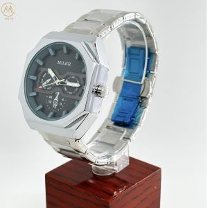 Miler Stainless Steel Band Waterproof Luxury Wrist Men Quartz Watch