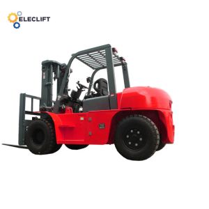 Four Wheel Diesel Forklift With Japanese Engine Pneumatic Tire Type And