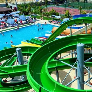 Quality Amusement Park Adults Swimming Pool Water Equipment Kids Fiberglass Slide for sale