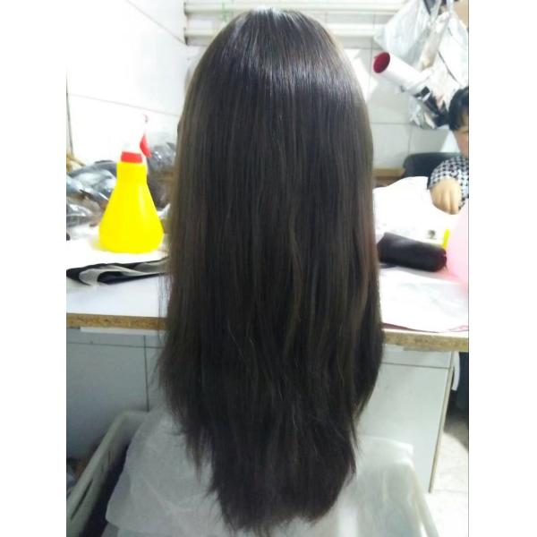 Big Layer 14 Inches European Virgin Hair Jewish Wigs Multi-directional for Women