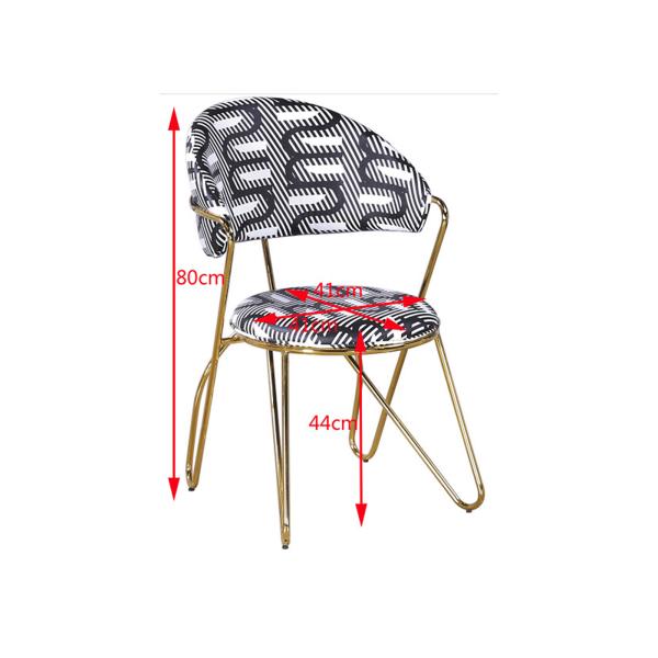 Buy Wrought Iron Metal Legs 41cm Faux Leather Dining Chairs at wholesale prices
