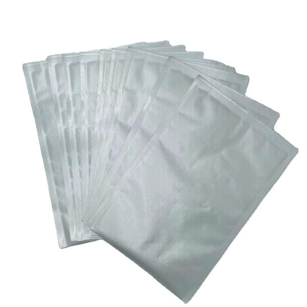 Buy OEM Kitchen Aluminum Foil Textured Vacuum Bags Sliver Mylar Bags at wholesale prices