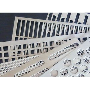 Quality Round Square Hexagonal 304 Stainless Steel Punched Metal Sheet Customizable Hole Shapes Control for sale