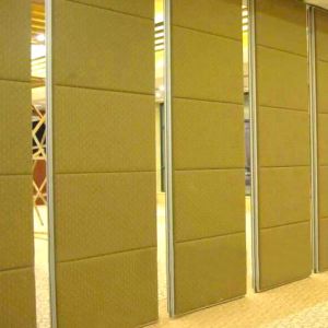 Movable Aluminum High Modern Wood Panels Office Hotel Sliding Folding Partition