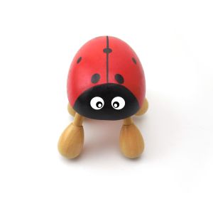 wooden ladybug shaped head massager / body massager- foot roller
