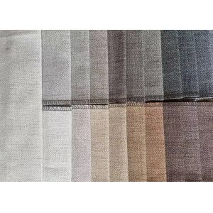 Sofa 100% Polyester Linen Sofa Fabric 347gsm Plain Style