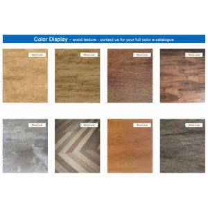 Fireproof 3.5mm SPC Wood Flooring Interlocking Vinyl Plank Flooring Easy Install