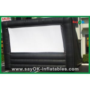 China Black Oxford Cloth Airblown Inflatable Outdoor Movie Screen For Commercial Advertising on sale