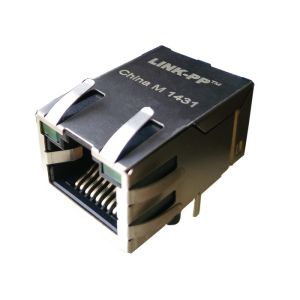 Quality HFJT1-1G06RL RJ45 With Integrated Magnetics1x1 Tab-Up Gigabit FastJack for sale