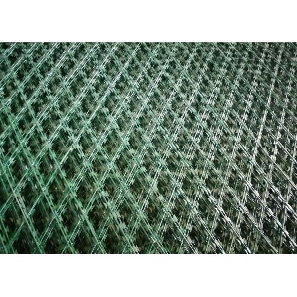 Buy RAL 6005 Powder Coated Welded Razor Mesh Ribbon Fencing Custom Fence Panels at wholesale prices