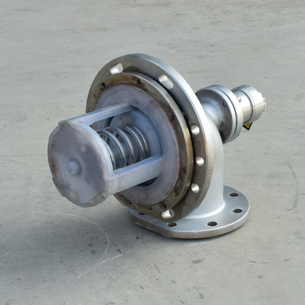 High Flow Rate Stainless Steel Lined Plastic Pneumatic Emergency Bottom Valve for Emergency Shut-off