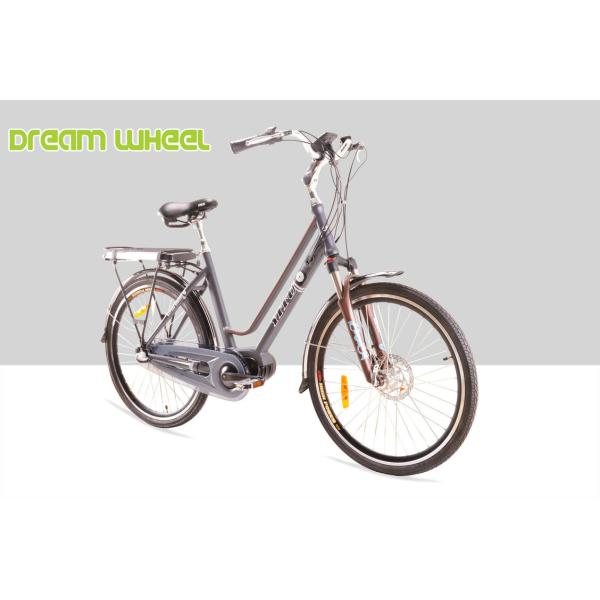 28km/H Electric Urban Bikes 36V 350W Middle Gear Motor Aluminum Frame
