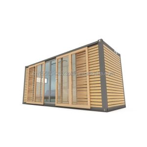 Hotel Accommodation 20ft Prefabricated Container Office House with Wooden