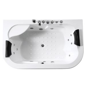 M1815 Acrylic Whirlpool Massage Bathtub Pure Sanitary Grade 1800×1100×600mm