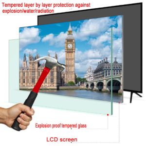 Quality 55-110 Inch Television With Tempered Glass Eye Protection for sale