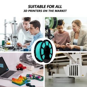 PLA+ Matte Mint Green 3D Printing Filament 1000g Printing Temperature 210-230℃