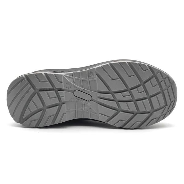 Grey Comfortable Safety Shoes Anti Puncture Sport Steel Toe Shoes Industrial