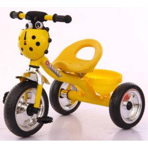 Comfortable Outdoor Little Kids Tricycle With Seven Star Ladybug Basket