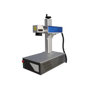 China Fiber Laser Marking Machine 20W 30W 50W For Metal Jewelry Engraving With Rotary System EZCAD Software on sale