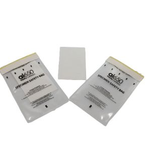 Medical Leakproof Biohazard 95KPA Specimen Bag Adhesive