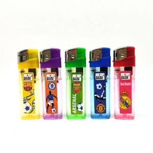 Customization DY-307 Electronic Plastic Lighter Plastic Electronic Gas Lighter
