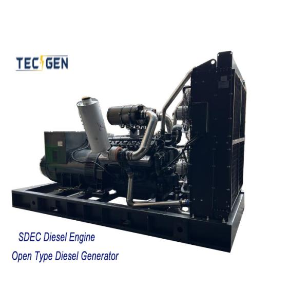 563kVA Diesel Powered Generator With 12 Cylinder Diesel Engine Open Frame Type