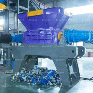 Double Shaft Metal Shredder with Wide Application Customizable Output Sizes for