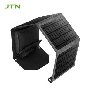 Foldable Design Solar Panel Charger 24W/30W For Laptop And Phone Outdoor Camping