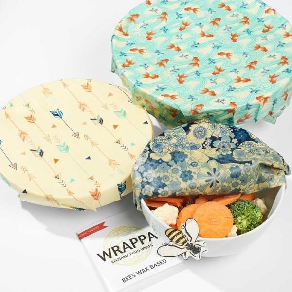 Buy 100% Cotton Sustainable Food Storage With Beeswax Wraps Reusable at wholesale prices