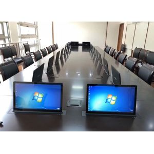 Meeting Room 15.6 Inch Computer Motorized Monitor Lift Ultra Thin 5mm Thickness