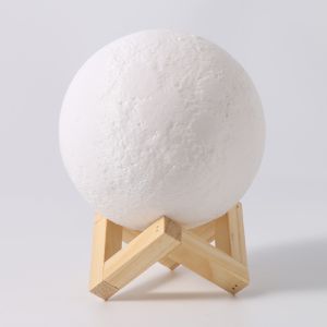 3D Lunar Moon LED Atmosphere Lamp 6000K DC 3.7V 10cm 12cm 15cm 18cm 20cm