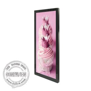 Slim 25 Inch LCD Advertising Kiosk For Elevator