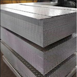 GB Standard Q235 MS Diamond Steel Sheet 6m Length Mild Carbon Steel Sheet for