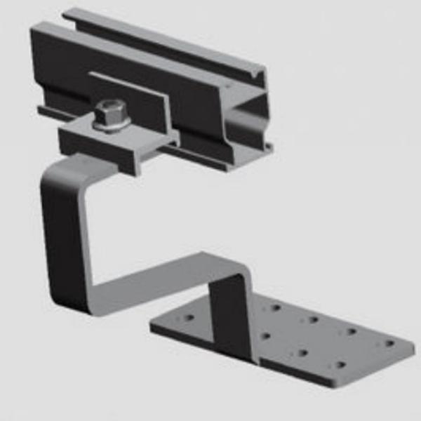 Bracket Aluminum Structure Solar Bracket Metal Roof Solar Mounting Systems