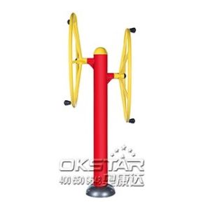 China Outdoor Fitness Equipments-ST hot sale newest big turning wheels outdoor gym equipment on sale