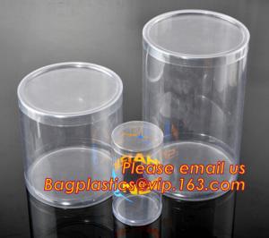 Quality Round Plastic Tube,Clear Plastic Round Pet Tubes,Soft Food Grade PET Round Tube Box Microwave/Dishwasher/Freezer Safe for sale
