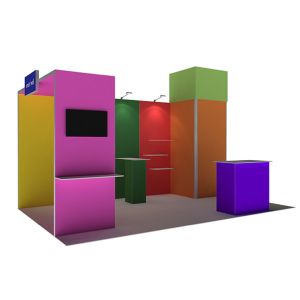 3x3 3x4 3x5 Portable Trade Show Booth Walls Modular SEG Fabric System