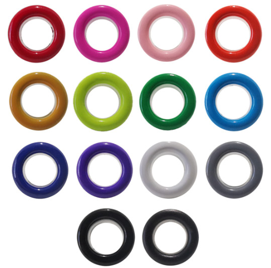 Electroplated IRON Hollow Snap Eyelet Rings Buckle Diameter 4-10mm Suitable For Clothing, Canvas Shoes Bag Accessories