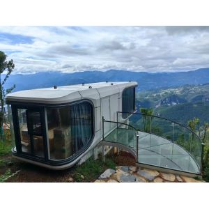 Versatile Modular Capsule House Steel Structure Prefab Capsule House Durable