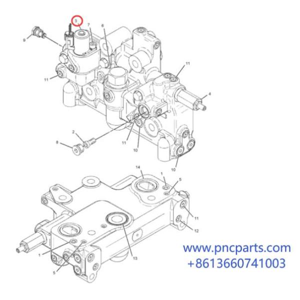 225-0300 Solenoid Valve 950H 966H 924G CAT Wheel Loader 2250300