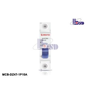 Shockproof Plastic 10 Amp Single Pole Circuit Breaker Short Circuit Protection