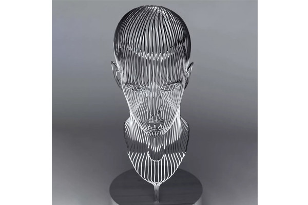 Buy Matt Finish Stainless Steel Disappearing Sculpture at wholesale prices