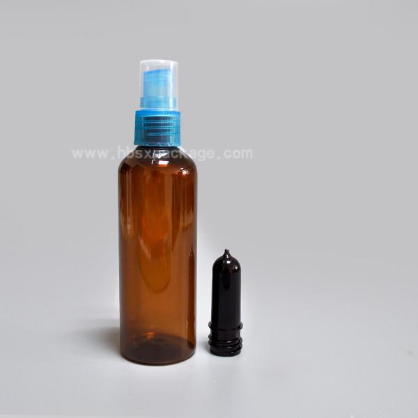 Vaccine plastic bottle 20ml with rubber stopper and flip off cap