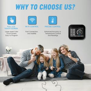 Smart Thermostat | WiFi/7-Day Programming, Efficient Temperature Control Choice