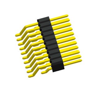 Buy cheap Double Row Pin Header Horizontal SMT Type 2x20 Pin Header Black 1.27mm from wholesalers