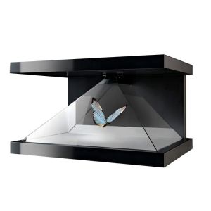 180 Degree 3D Hologram Pyramid Display Floating Projection Display Cabinet