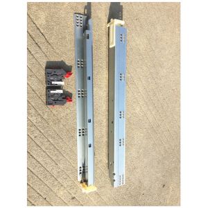 Heavy Duty Undermount Soft Close Drawer Slides Single Extension Galvanized